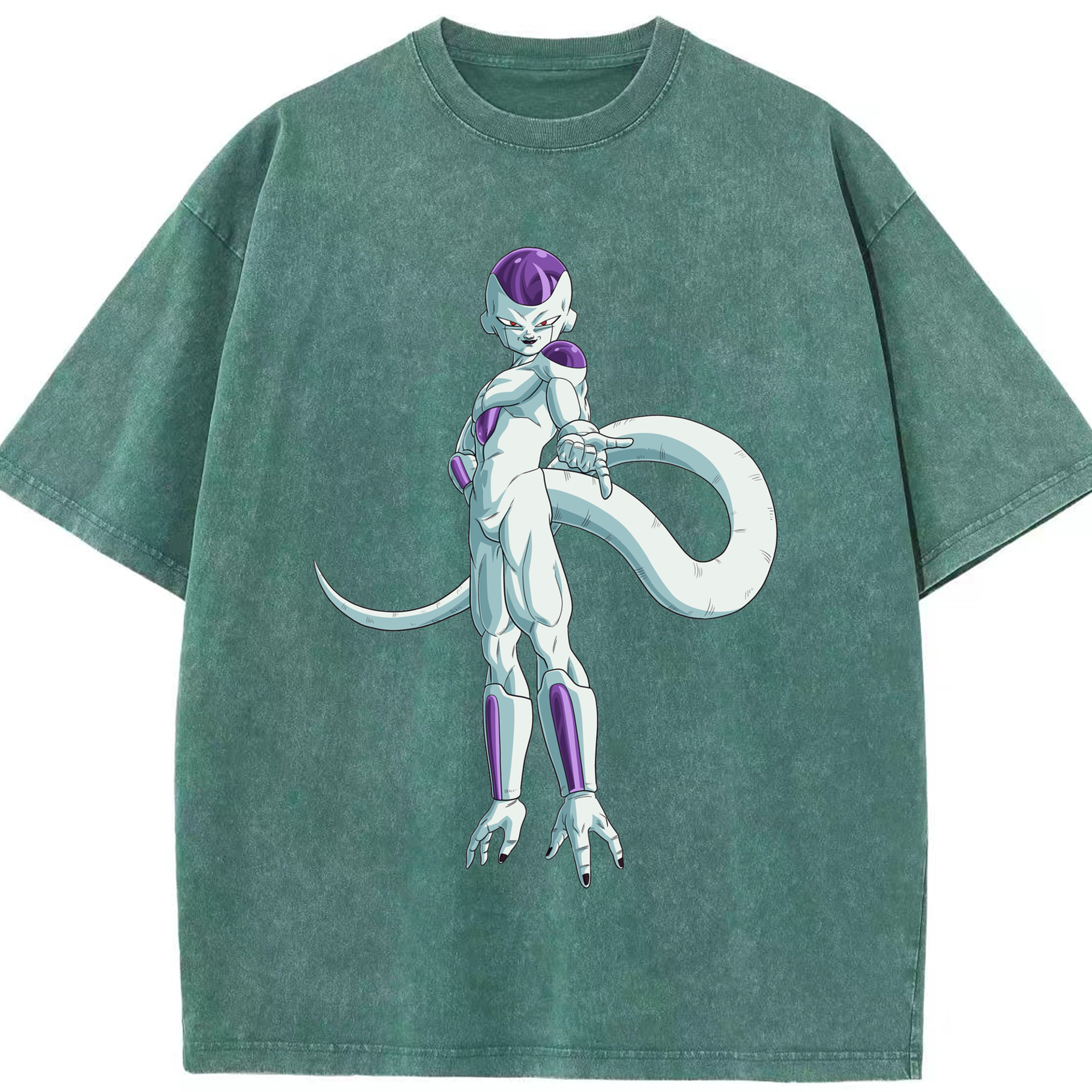 （画像用） ドラゴンボール フリーザ DRAGON BALL Frieza 綿100% ヴィンテージ風 半袖Tシャツ（フロントプリント）